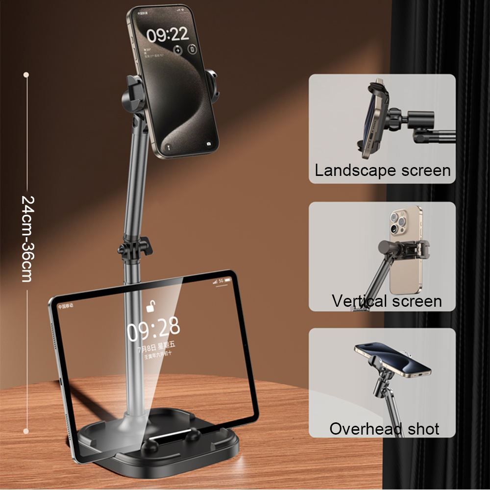 Giá đỡ điện thoại +máy tính bảng live tream xoay 360 độ đa năng tùy chỉnh độ cao góc quay video ORIO