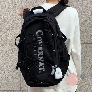Hàn Quốc mua hộ Covernat ba lô Logo cổ điển lưới túi ba lô du lịch túi xách