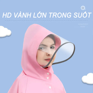 Áo Mưa Toàn Thân Có Dây Thắt Lưng Chống Mưa Chiều Cao 80-160cm Cho Trẻ Em