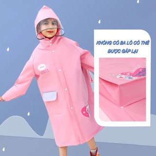 Áo Mưa Toàn Thân Có Dây Thắt Lưng Chống Mưa Chiều Cao 80-160cm Cho Trẻ Em