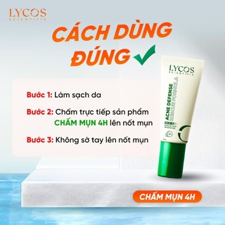 Kem Chấm Mụn 4H Acne Defense Rescue Formula Lycos 10g – Giảm Sưng, Kháng Khuẩn, Gom Cồi Hiệu Quả