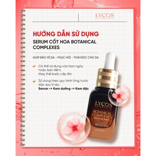 Serum Cốt Hoa Lycos Dưỡng Sáng Da 30 ml : dưỡng ẩm, sáng da, ngừa lão hóa, dịu da kích ứng