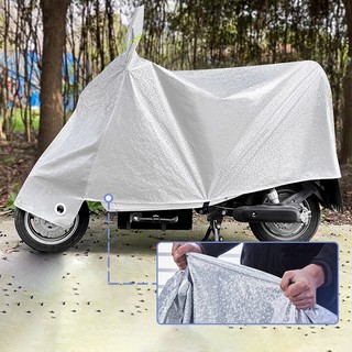 SEAMETAL Bạt Phủ Xe Máy, Bạt Trùm Xe Máy Vải Dù Tráng Nhôm 3 Lớp,Có Lớp Lót Chống Xước Xe Có Lớp Lót Chống Xước Xe 88414