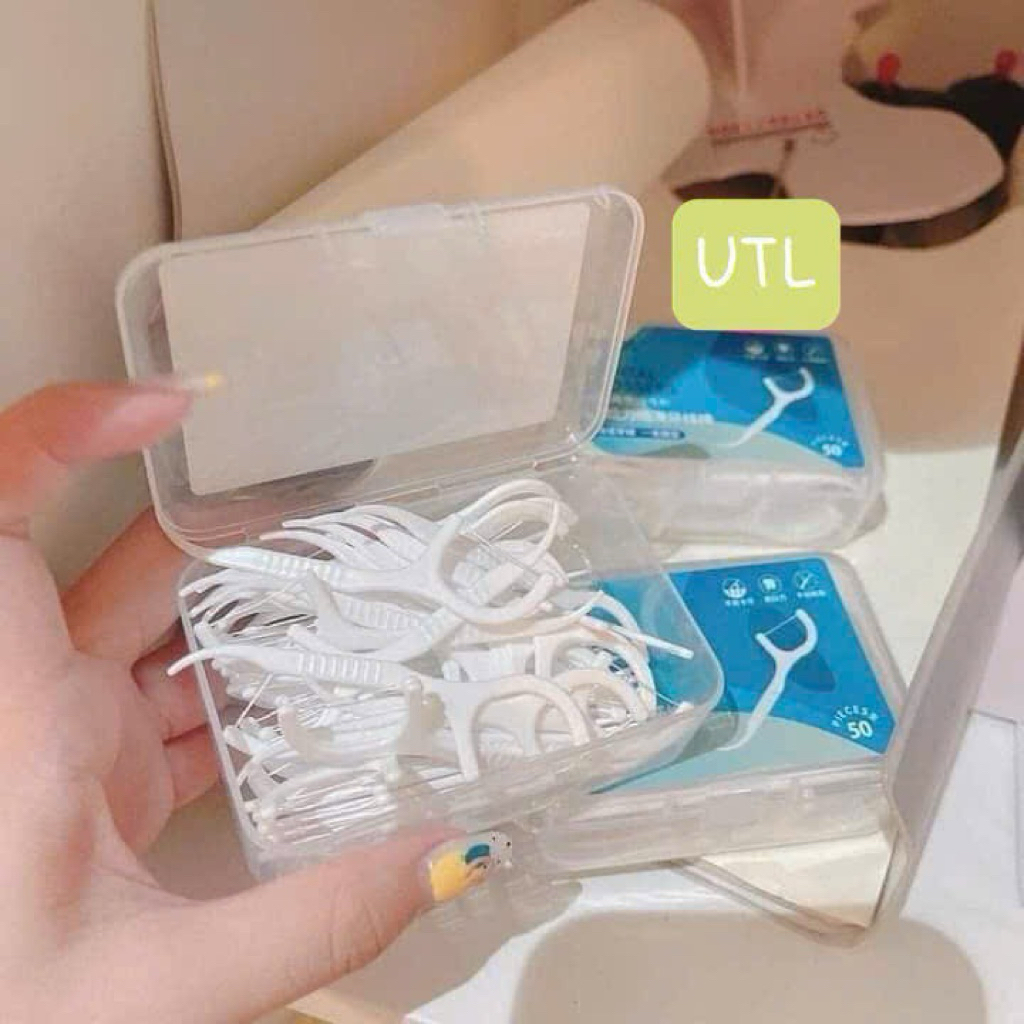 Hộp 50 chiếc tăm chỉ nha khoa