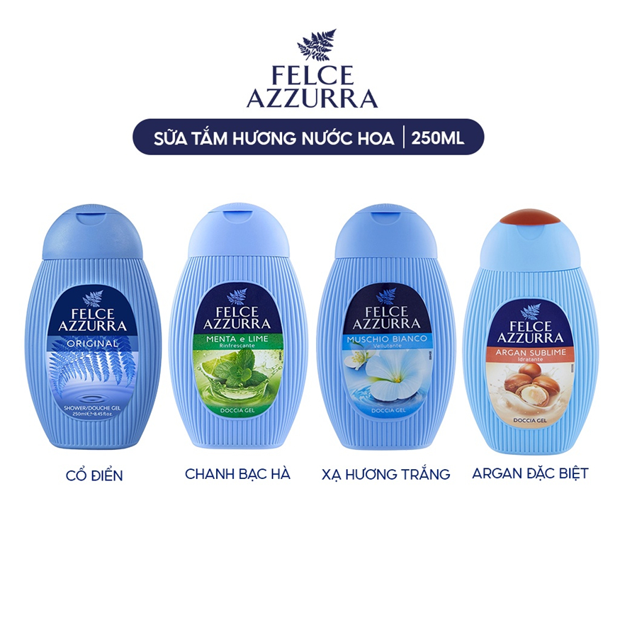 Sữa Tắm FELCE AZZURRA Hương Nước Hoa Paglieri 250ML - NK Ý