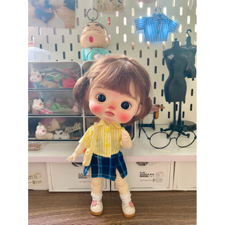 Áo sơ mi croptop quần jean hoặc váy size dian mập,cừu bé,rourou,6 nhỏ(size khác vui lòng ib shop)