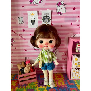 Áo sơ mi croptop quần jean hoặc váy size dian mập,cừu bé,rourou,6 nhỏ(size khác vui lòng ib shop)