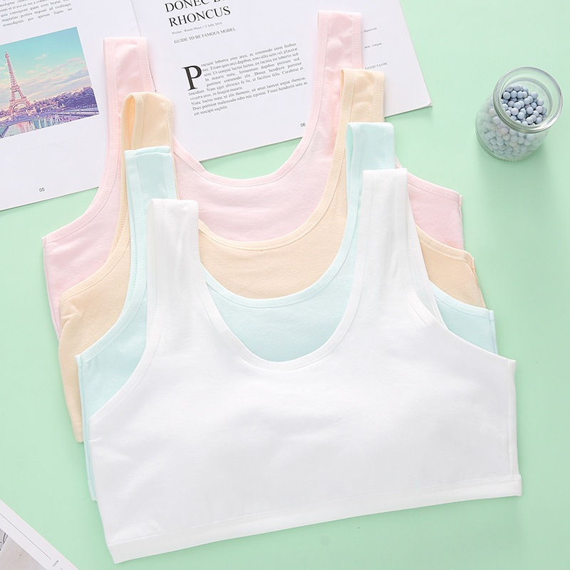 SET 3 Áo lót học sinh tuổi dậy thì cotton thoáng khí co giãn vừa phải kiểu dáng basic LANIXA B508
