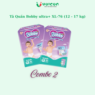 [Combo 2 gói/4 gói] Tã Quần Bobby ultra+ siêu mỏng nhẹ ,thoáng khí gấp 2 lần