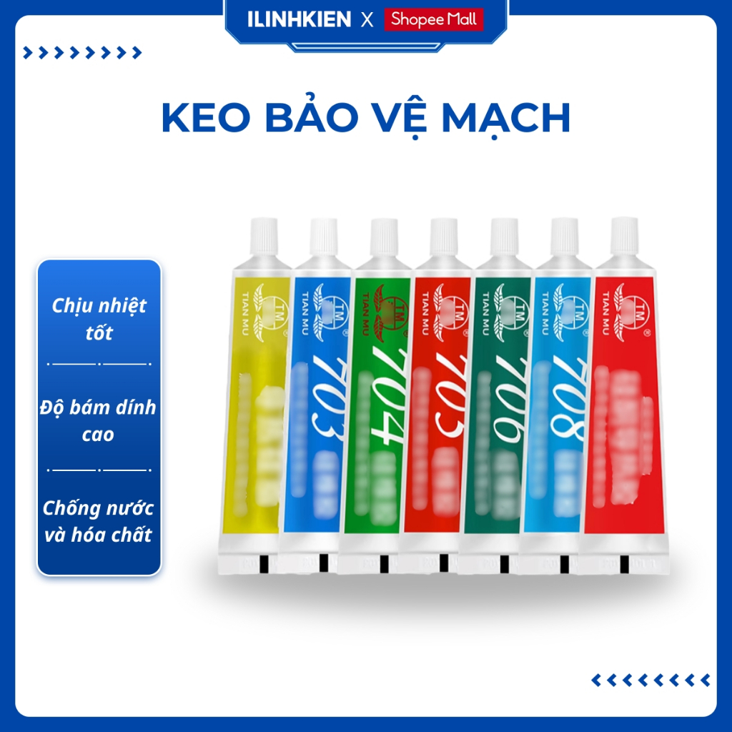 Keo 705 704 703 706 phủ mạch đổ mạch cách điện chịu nhiệt chất lượng cao chính hãng ilinhkien