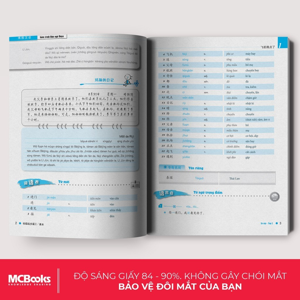 Sách - Combo Giáo Trình Hán Ngữ Boya Sơ Cấp 1 + Sơ Cấp 2 - Sách Giáo Trình