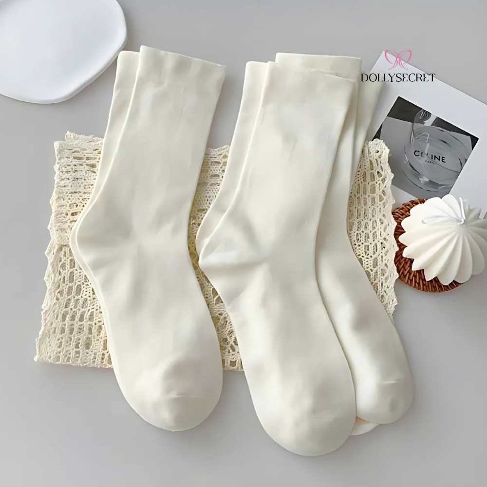 [QUÀ TẶNG KHÔNG BÁN] Tất  Nữ Cao Cổ  DOLLY SECRET Tất Trơn Nữ Mềm Mịn Thấm Hút Mồ Hôi T01