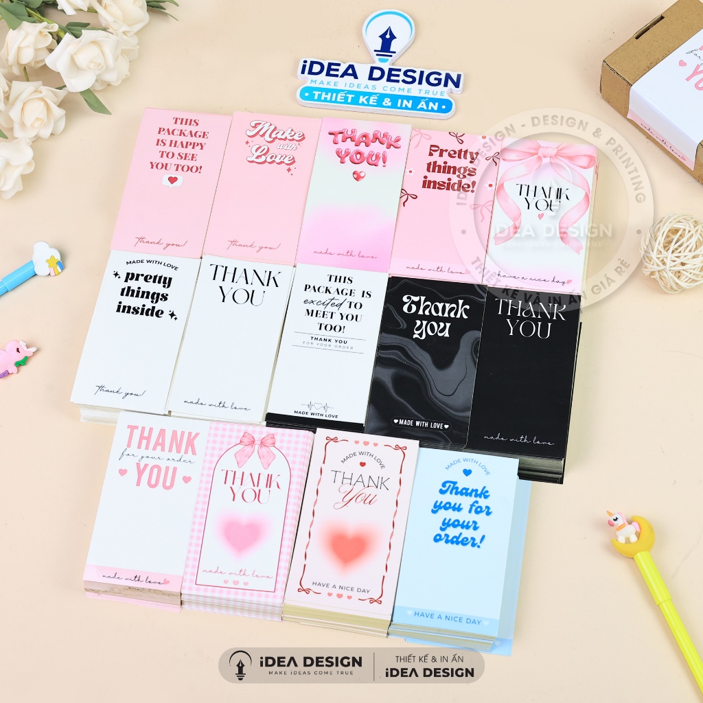 [NHIỀU MẪU] Tem Decal Dán Hộp Carton, Tem Thank You Dán Niêm Phong Hộp ...