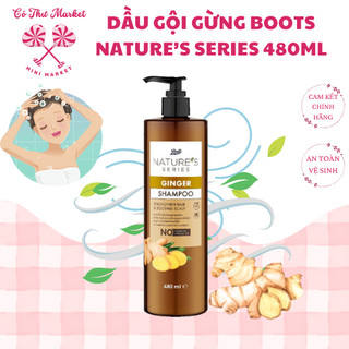 Dầu Gội Xả Gừng Boots Nature's Series Thái Lan 480ml Thảo Dược Hỗ Trợ Mọc Tóc - Cô Thư Market