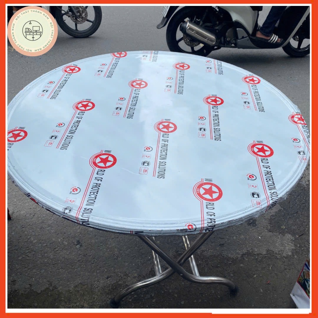 bàn tròn inox ăn cơm ăn tiệc ngồi 12 người