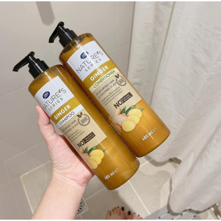 Dầu Gội Xả Gừng Boots Nature's Series Thái Lan 480ml Thảo Dược Hỗ Trợ Mọc Tóc - Cô Thư Market