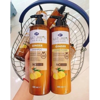 Dầu Gội Xả Gừng Boots Nature's Series Thái Lan 480ml Thảo Dược Hỗ Trợ Mọc Tóc - Cô Thư Market