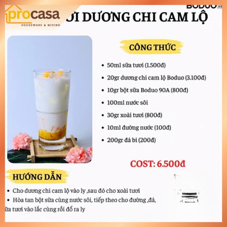 900gr - Mứt Dương Chi Cam Lộ Boduo – Có Xoài, Bưởi, Thạch Dừa – Pha Trà Trái Cây, Trà Kem - Nguyên liệu pha chế