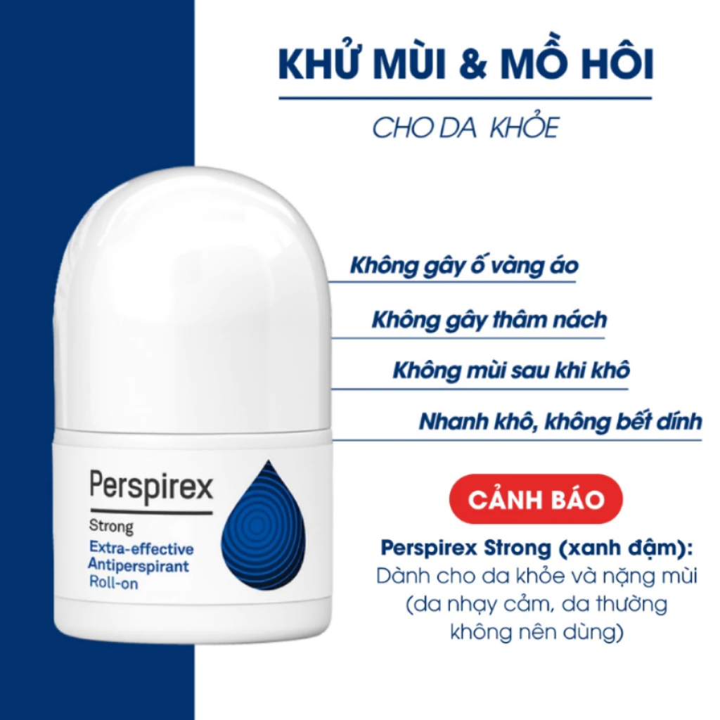 Lăn Khử Mùi Perspirex Strong dành cho da khỏe 20ml