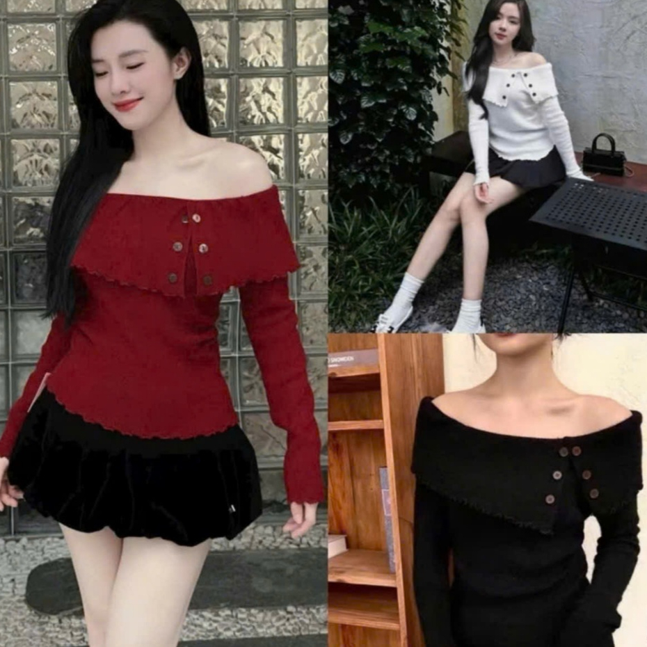 Áo Thun Bigsize Nữ Trễ Vai Kiểu Vải Xốp Lên Phom Xinh Xắn Dễ Thương Cho Các Nàng Mũm Mỉm G266