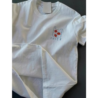 Áo Phông Cổ Tròn Phối 3 Qủa Cà Chua  Trẻ Trung Sành Điệu Chất Liệu Cotton Mùa Hè Thoáng Mát