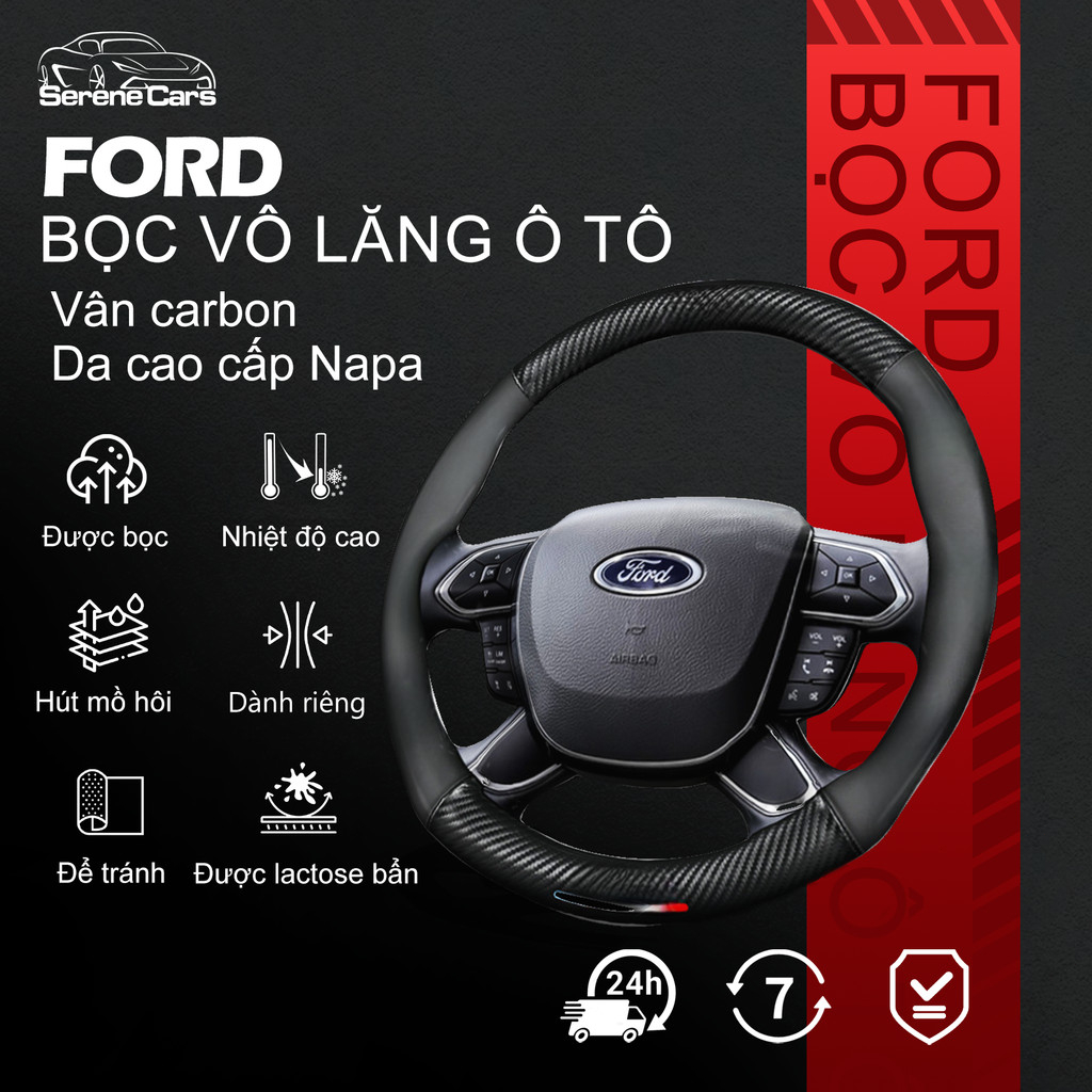 Bọc Vô Lăng Ford Ranger Focus Everest Fiesta mustang kuga ecosport ...