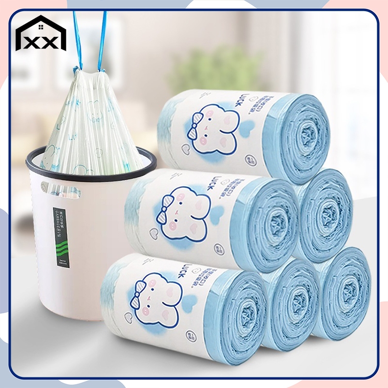 Túi Đựng Rác Dây Rút LUCK Nước, Cuộn 50 Và 100 Túi Chống Rò Rỉ Rác Có ...