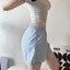 Quần Sooc Đùi Sọc Kẻ Nữ Dáng Xuông Mặc Ở Nhà, Vải Kate Cotton Mịn Thoáng Mát-QK001