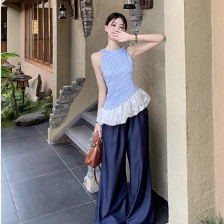 áo trễ vai nữ kiểu màu xanh dương baby tee ôm body kiểu dáng cute hàn quốc đẹp mùa hè  Eleclassm local brand