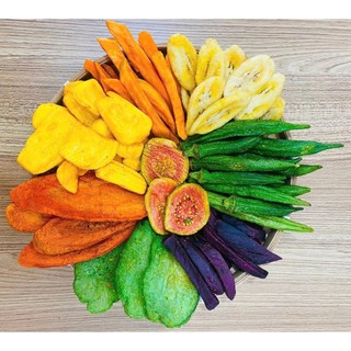 Trái cây, Rau củ sấy thập cẩm thơm ngon giòn 250g