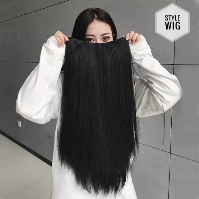 [HÀNG CAO CẤP] TÓC GIẢ THẲNG KẸP DẢI 5 BẤM CHO NỮ DÀI 55-60CM