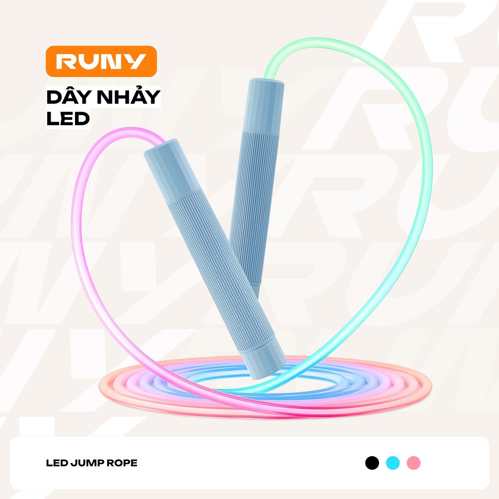 Dây Nhảy PU Phát Sáng Hiệu Ứng Chuyển Màu - LED Jump Rope Runy Sport ...