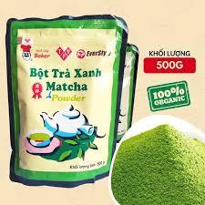 Bột trà xanh Matcha Đài Loan Mũ Đỏ chính hãng EverStyle túi 500g ...
