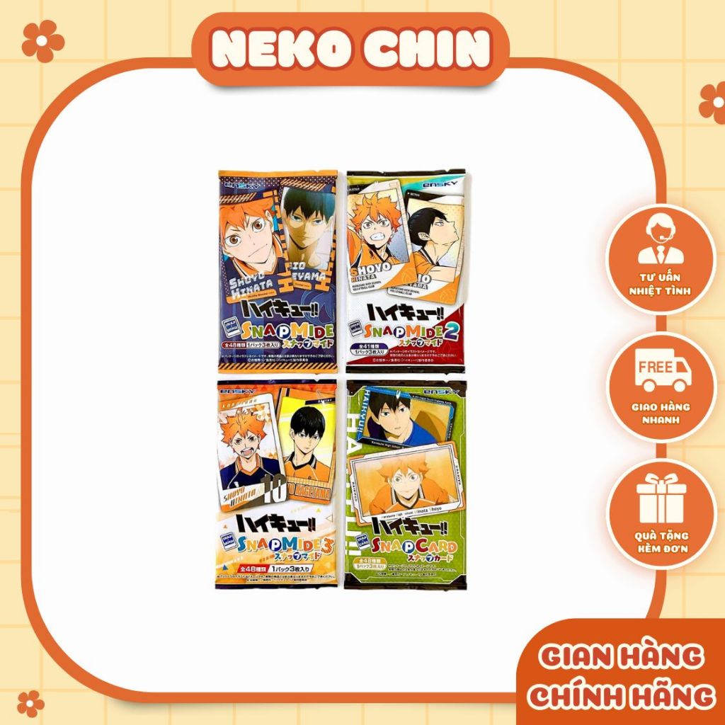 Thẻ Snapmide nhân phẩm Haikyuu Các Ver - Thẻ Bài Chính Hãng Nhật | Tặng ...