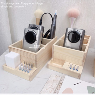 Kệ gỗ đựng máy mài - đựng dụng cụ nail , dùng cắm cọ nhíp dũa và phụ kiện