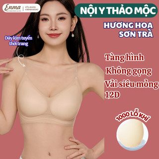 Áo Lót  Không Gọng Tàng Hình, Hương Hoa Sơn Trà - Siêu Mỏng, thoáng khi, kháng khuẩn,lưng liền BRA11