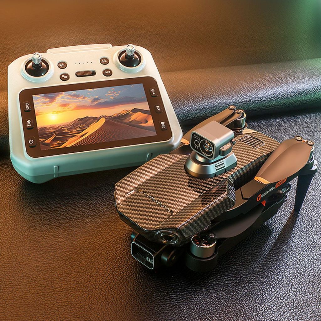 Máy bay điều khiển từ xa K919 Pro Max, Flycam mini Gimbal Chống Rung 3 trục 4K, Flaycam giá rẻ GPS