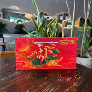 [QUÀ TẶNG HAI HỘP CON TRUNG THU] set 5 VỎ HỘP TRUNG THU HAI BÁNH CAO CẤP, KEO NẾN 2025