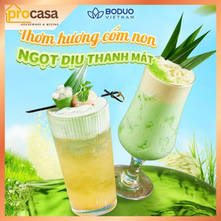 750ml - Siro Hương Cốm Xanh Boduo Premium – Hương Vị Truyền Thống – Dùng Pha Chế Trà Sữa, Đá Xay, yogourt, pudding