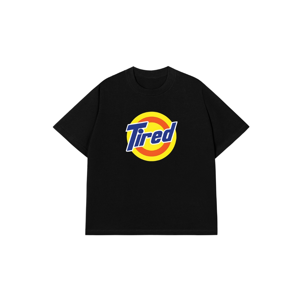 Áo Vớ Vẩn Vui Tươi REDLABEL Áo Thun TIRED Cotton 100% Oversize Nam Nữ TS23