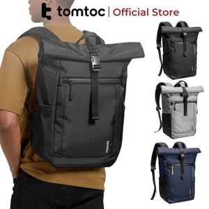 Balo laptop Tomtoc Rolltop T61 cho macbook/ laptop 17.3 inch, chính hãng, chống sốc, chống thấm nước