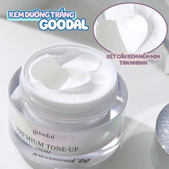 [MẪU MỚI 2024] Kem ốc sên Goodal Premium Snail Tone-up Cream Dưỡng Trắng, Nâng Tone Da 30ml Olay