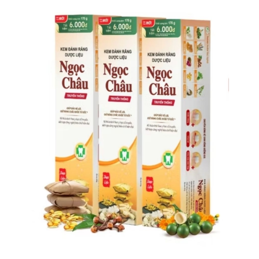 Kem đánh răng ngọc châu truyền thống 170gam