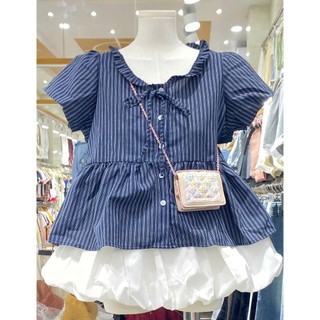 áo babydoll thắt nơ tay phồng dễ thương xinh xỉu