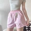 Quần Sooc Đùi Sọc Kẻ Nữ Dáng Xuông Mặc Ở Nhà, Vải Kate Cotton Mịn Thoáng Mát-QK001