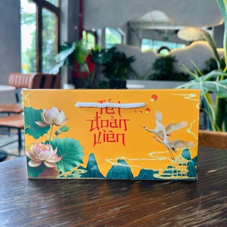 [QUÀ TẶNG HAI HỘP CON TRUNG THU] set 5 VỎ HỘP TRUNG THU HAI BÁNH CAO CẤP, KEO NẾN 2025