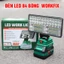 Đèn LED Workfix 16/ 48/ 84 Bóng Công Suất Lớn 90W, Chạy Pin Máy Khoan, Chân Phổ Thông