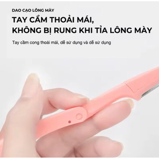 Set 3 Dao Cạo Lông Mày An Toàn Chống Trầy-Bộ Dao Cạo Có Thể Gập Lại Kèm Lưỡi Thay Đa Năng