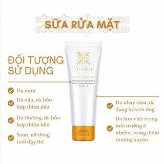 SỮA RỬA MẶT YU SKIN 100ML DÀNH CHO MỌI LOẠI DA HỖ TRỢ SẠCH SÂU