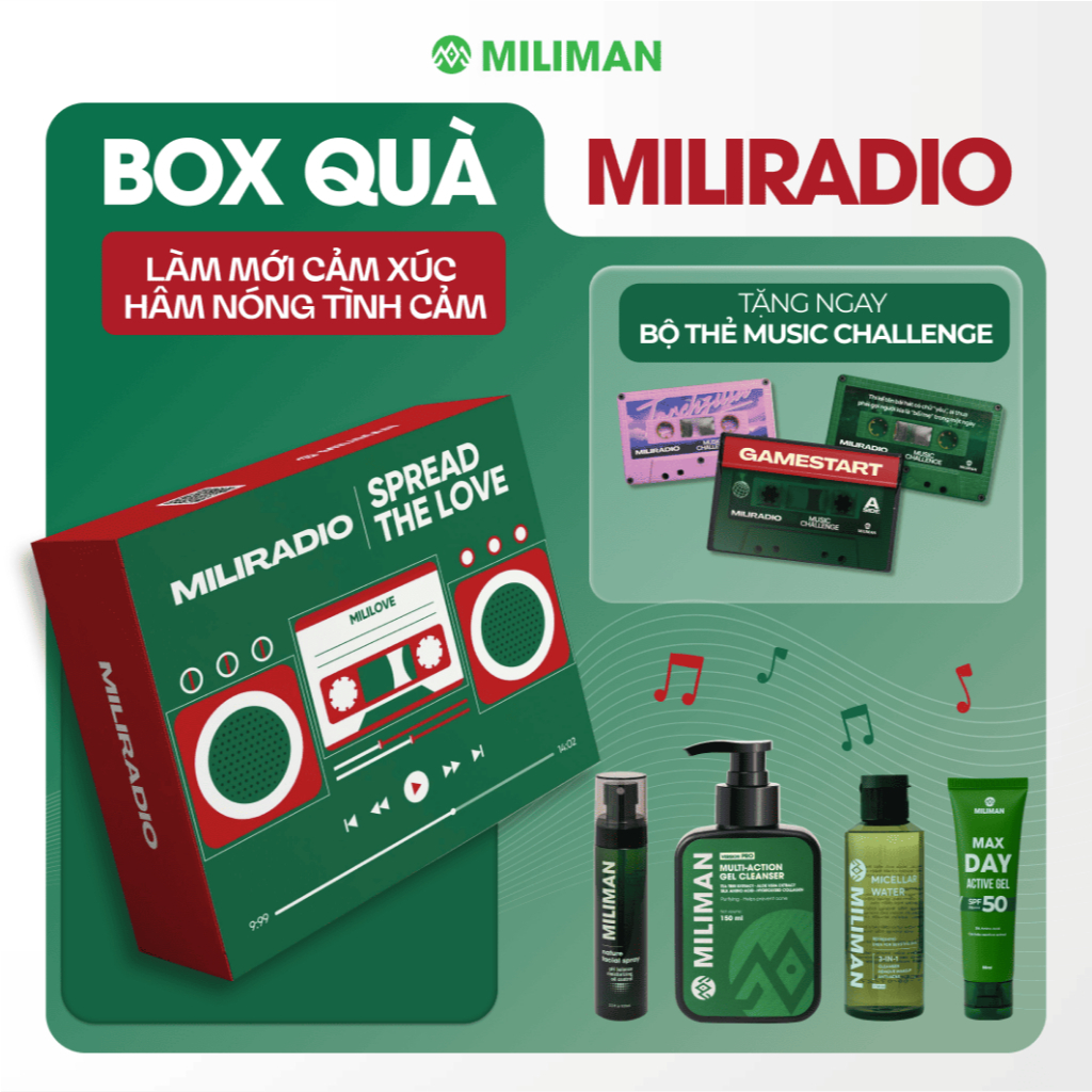 [Quà Tặng Bạn Trai] Box Quà MiliRadio - Tuỳ Chọn Playlist Nhạc | Gồm ...